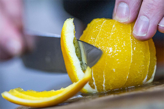 Une recette par Créaline : velouté potirons carottes, Saint Jacques pôélées