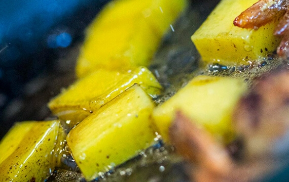 Créaline recette purée de pommes de terre mangue et gambas