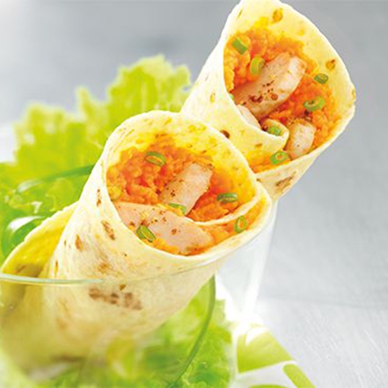 Les wraps de légumes : une recette facile à réaliser avec la purée provençale Créaline