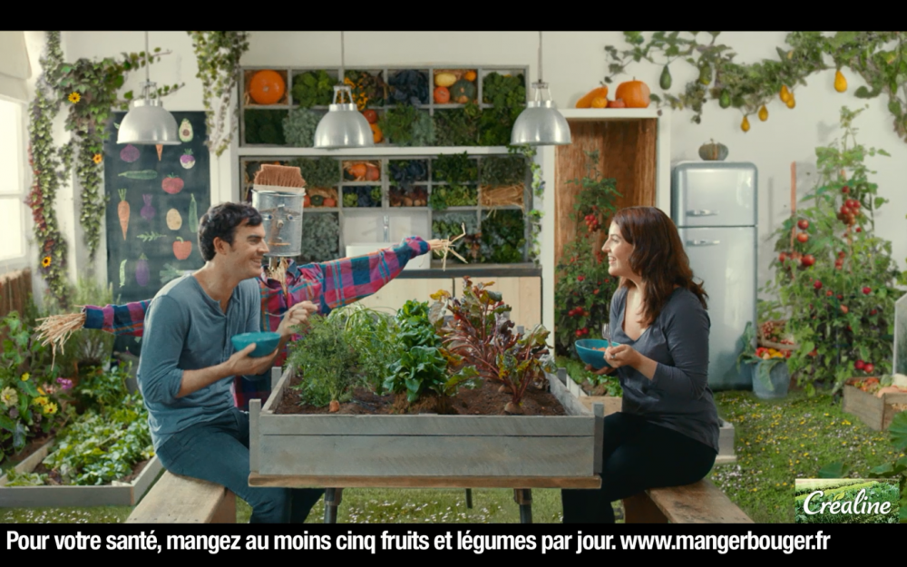 Publicité télé Créaline : soupes, purées et gazpachos au rayon frais